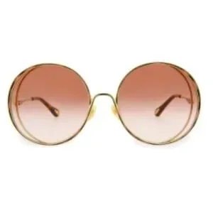 Chloe Accessories Chlo 6mm Round Oversized Sunglasses Euc